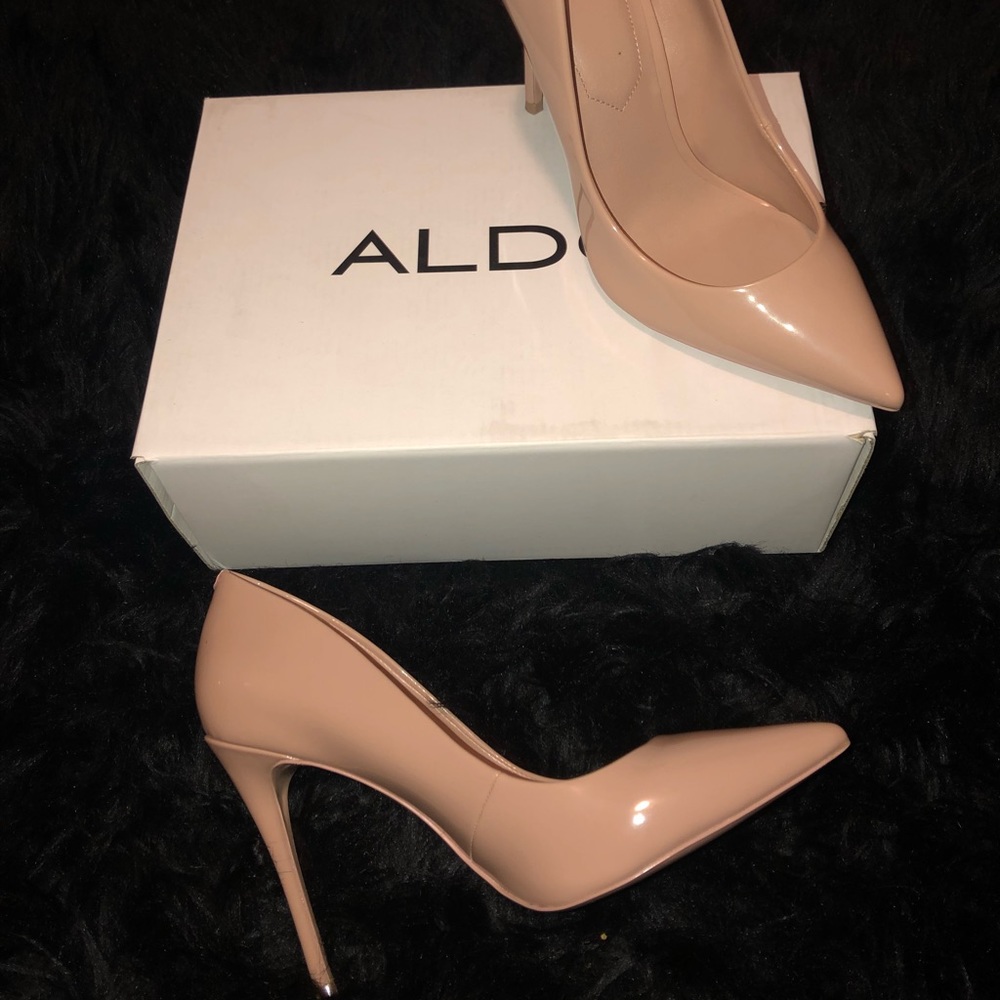 Nude pink Aldo stilettos